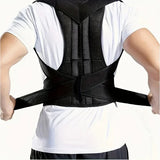 Back Posture Corrector Belt with Metal Rods – Adjustable Spine Support