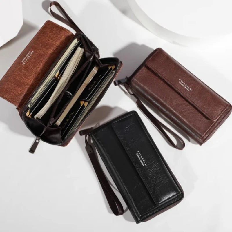 Premium Long Wallets – Spacious Zipper Design