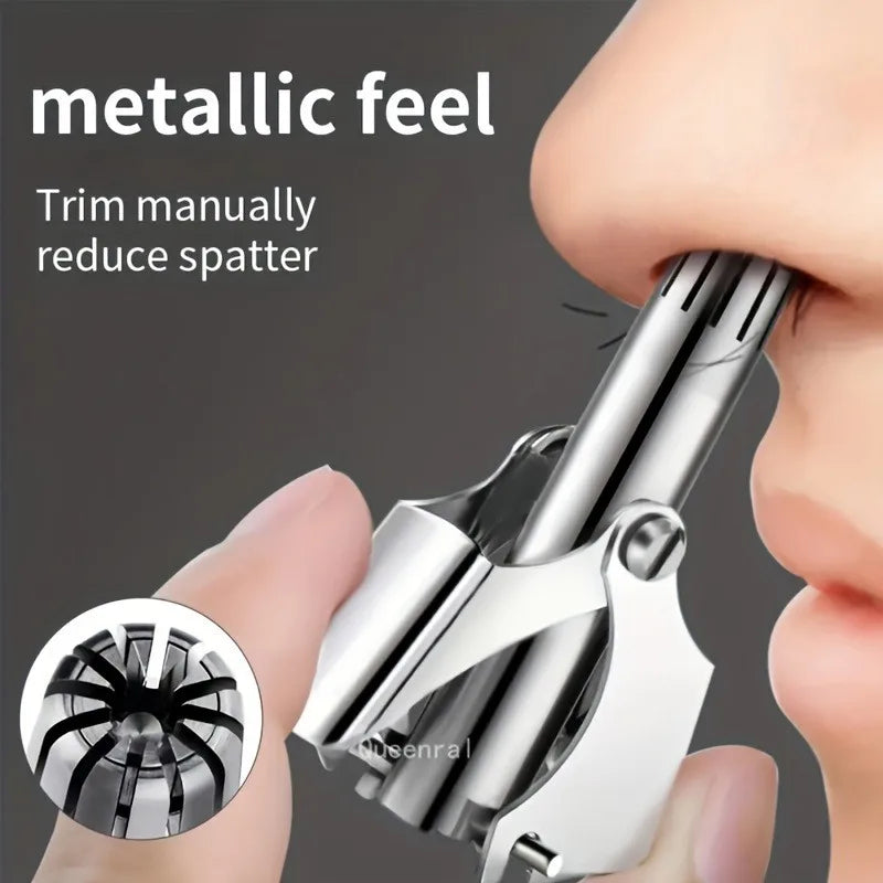 Manual Stainless Steel Nose & Ear Hair Trimmer