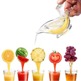 Bird Lemon Squeezer & Acrylic Manual Juicer – Portable Transparent Fruit Press