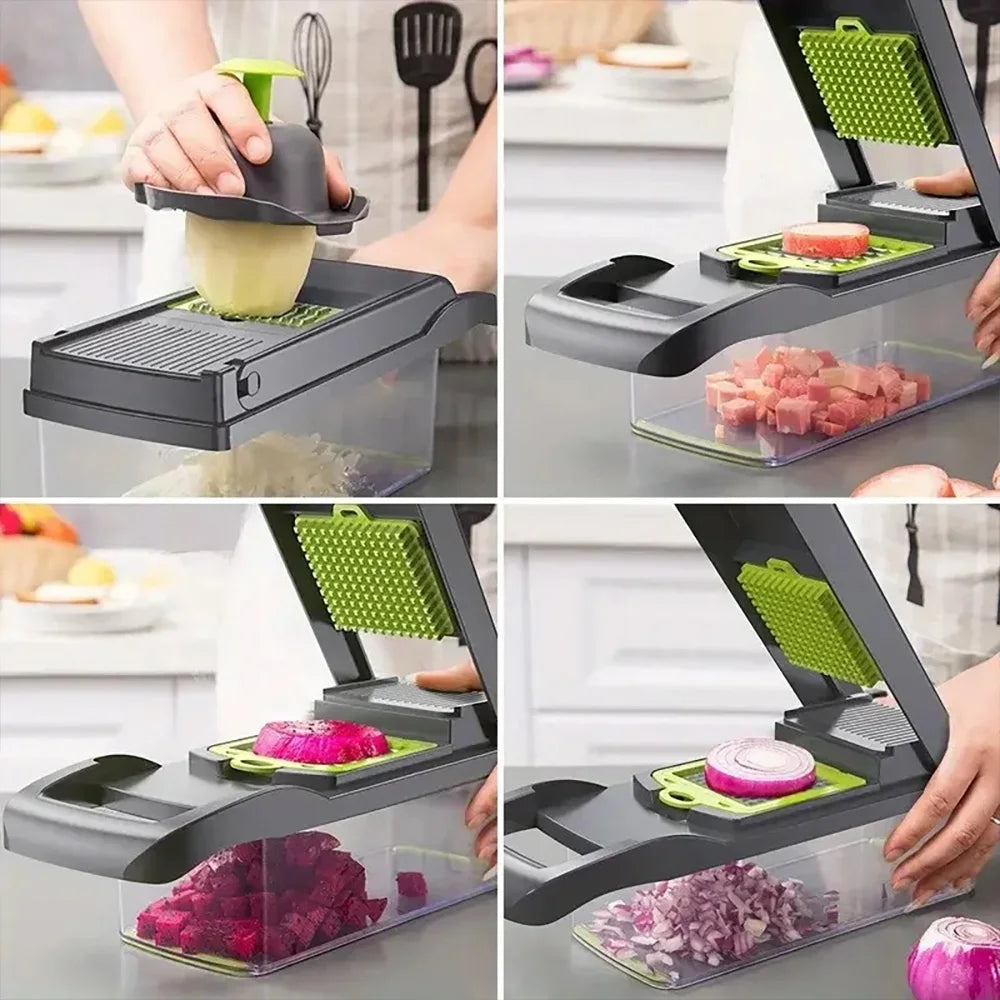 16 in 1 Multi‑Functional Vegetable Chopper & Slicer