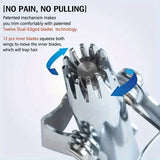 Manual Stainless Steel Nose & Ear Hair Trimmer