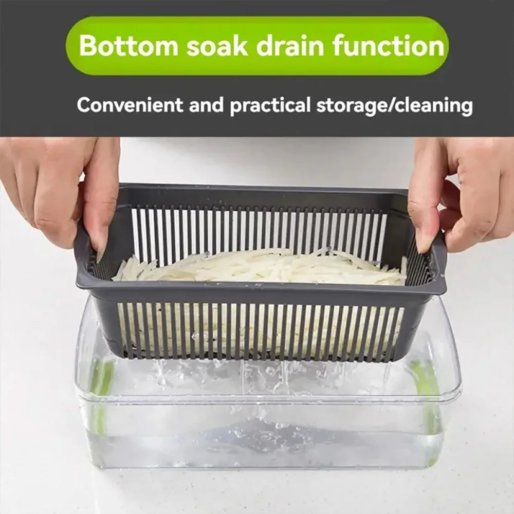 16 in 1 Multi‑Functional Vegetable Chopper & Slicer
