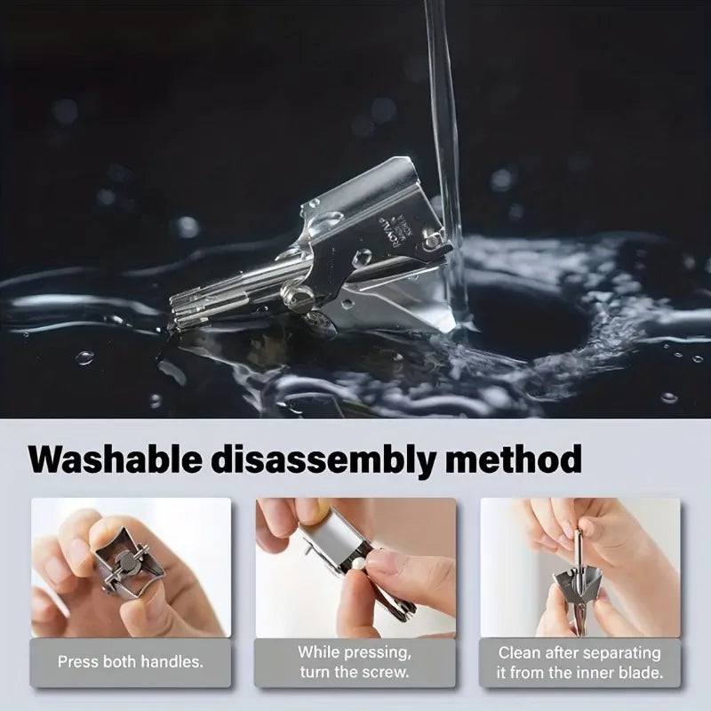 Manual Stainless Steel Nose & Ear Hair Trimmer