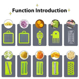 16 in 1 Multi‑Functional Vegetable Chopper & Slicer