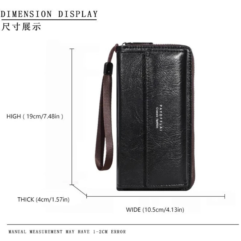 Premium Long Wallets – Spacious Zipper Design