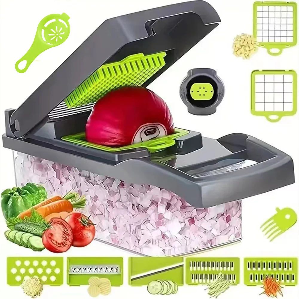 16 in 1 Multi‑Functional Vegetable Chopper & Slicer