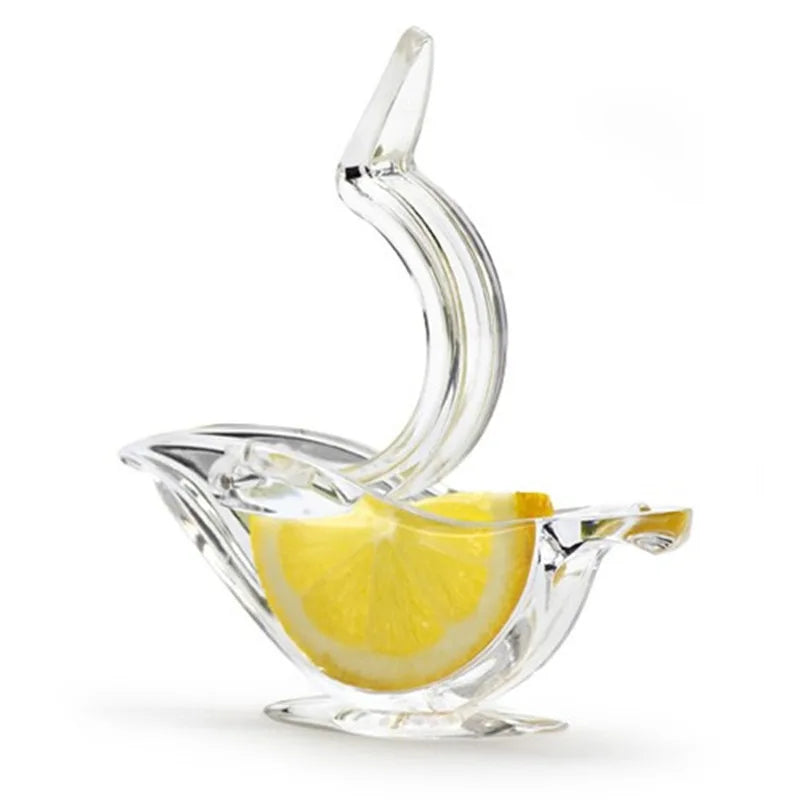 Bird Lemon Squeezer & Acrylic Manual Juicer – Portable Transparent Fruit Press