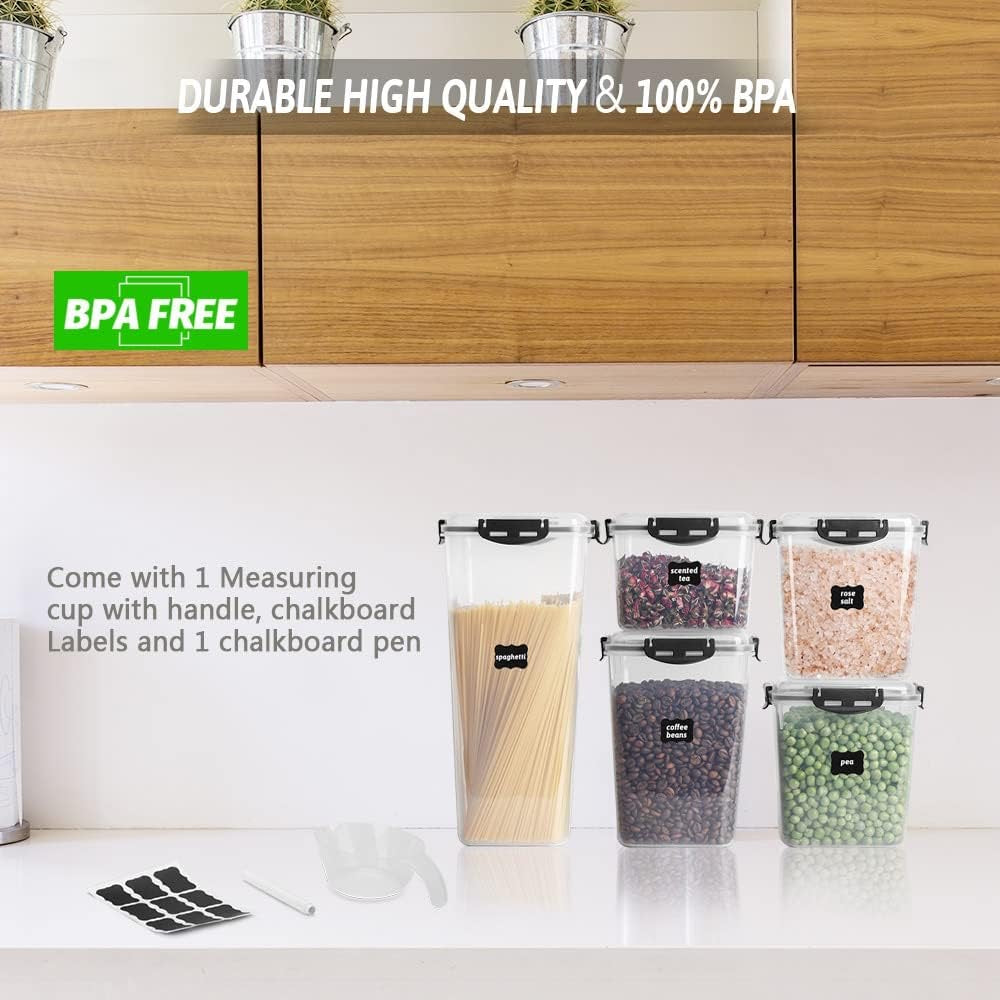 Set of 5 Airtight Food Storage Containers with Lids
