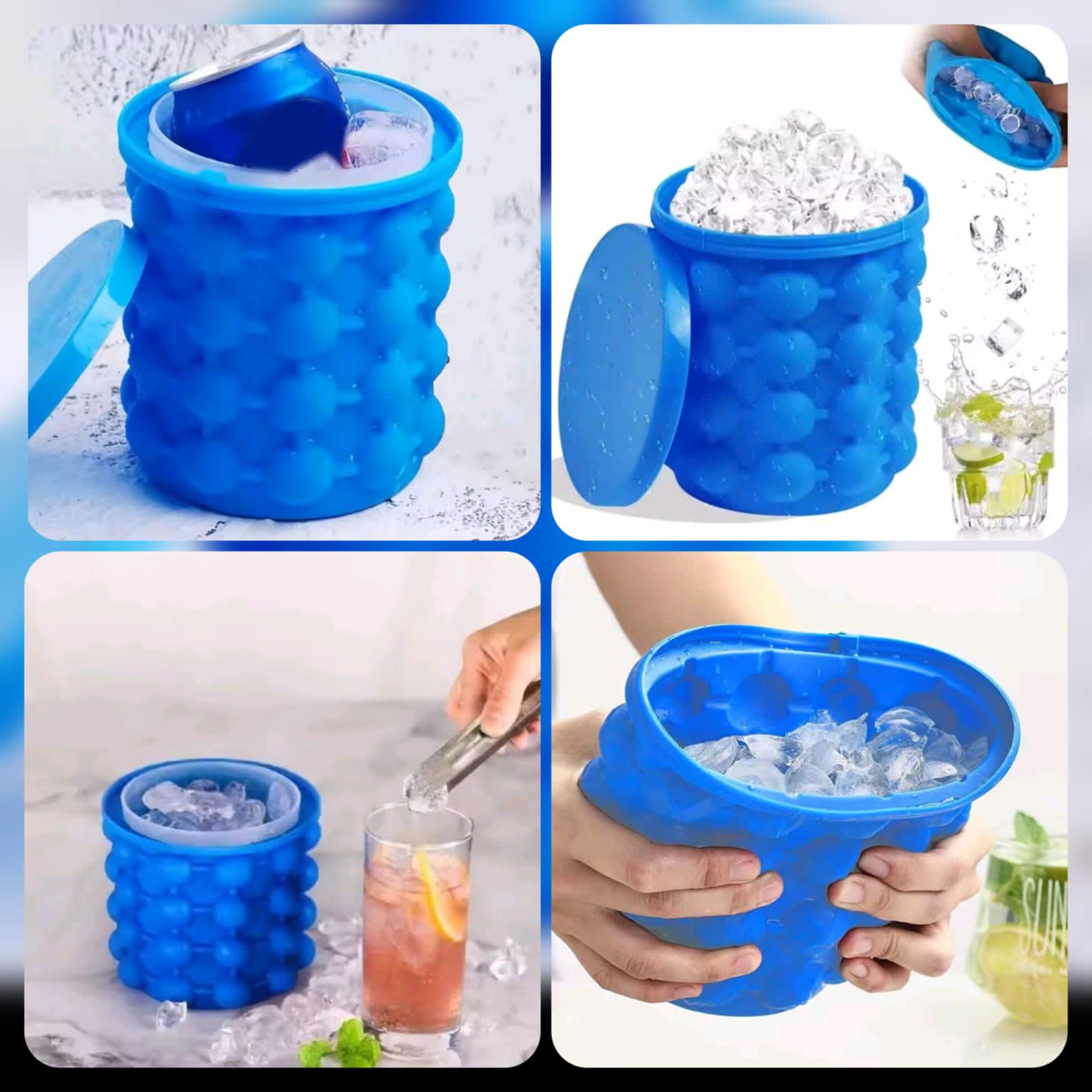 Silicone Ice Cube Maker Bucket – Ice Genie Design