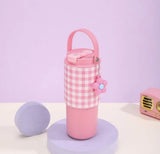700ml Cute Check Stainless Steel Tumbler