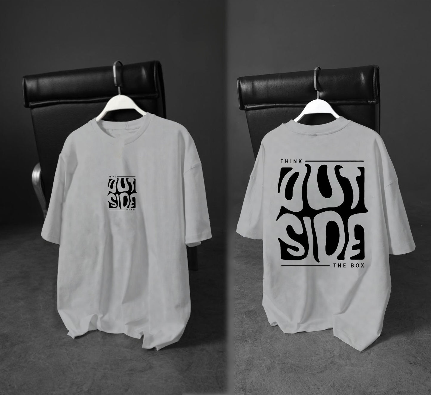 Printed Boys’ Graphic T‑Shirt – “Think Outside the Box” Design