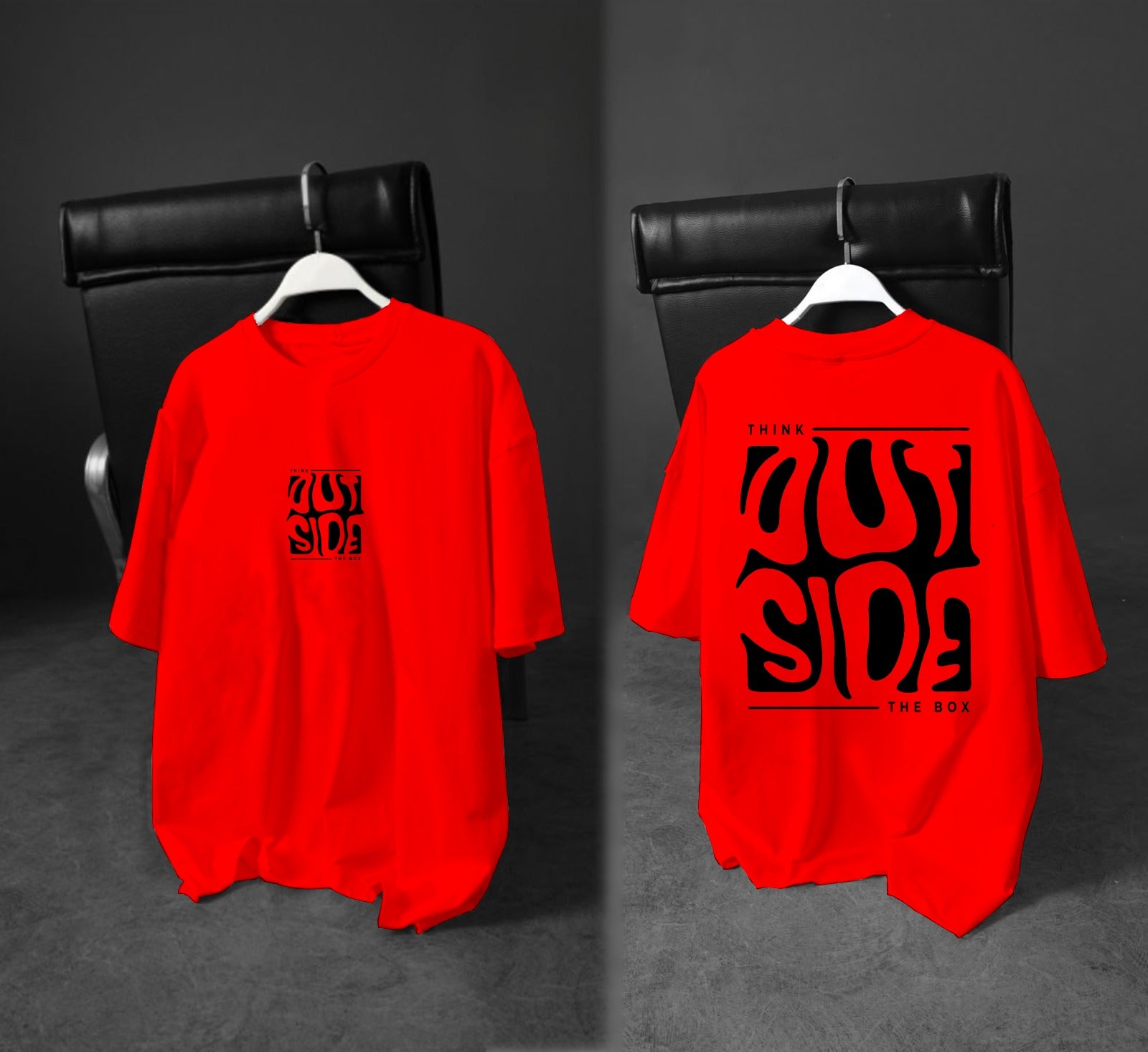 Printed Boys’ Graphic T‑Shirt – “Think Outside the Box” Design
