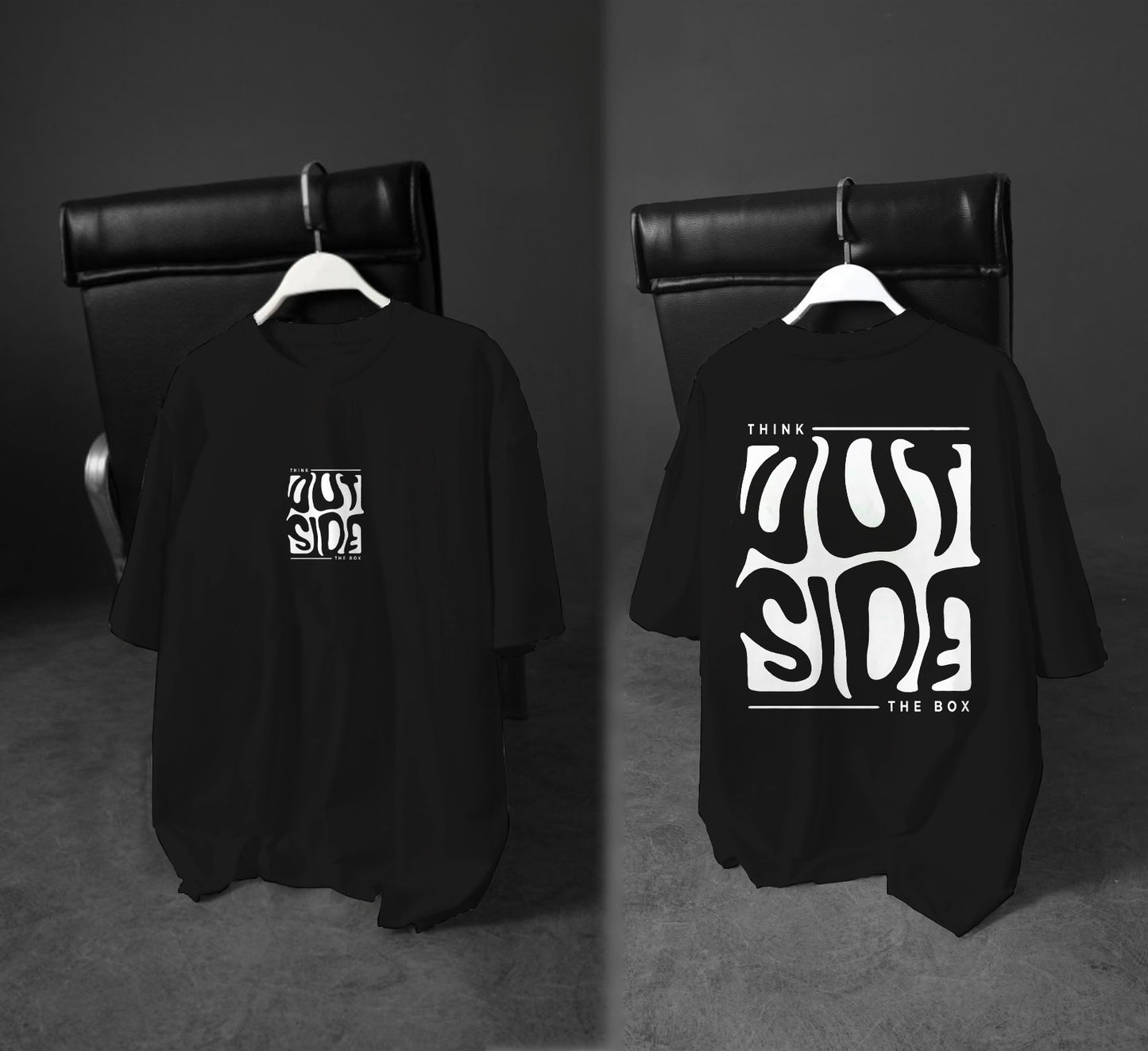 Printed Boys’ Graphic T‑Shirt – “Think Outside the Box” Design