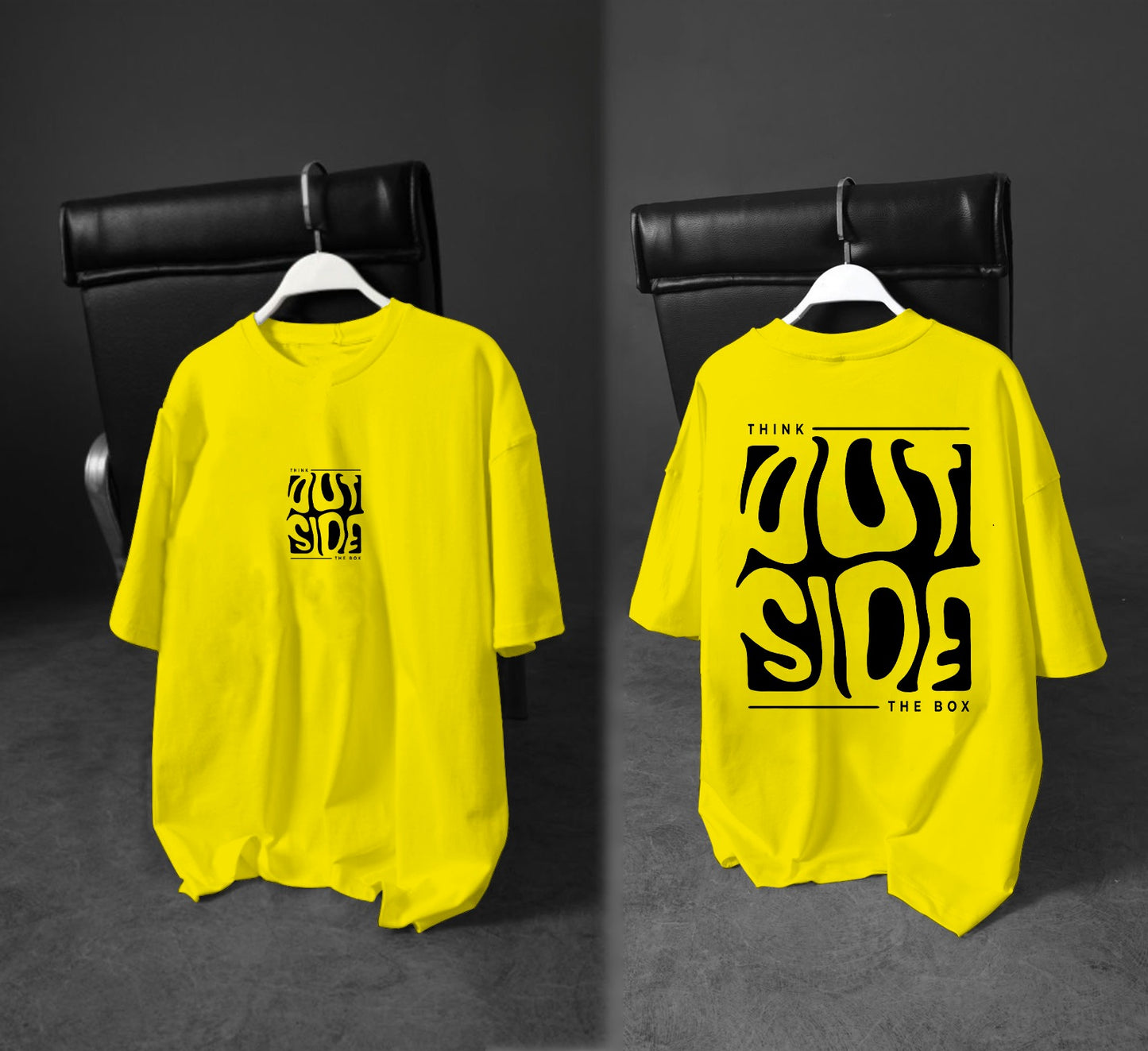 Printed Boys’ Graphic T‑Shirt – “Think Outside the Box” Design