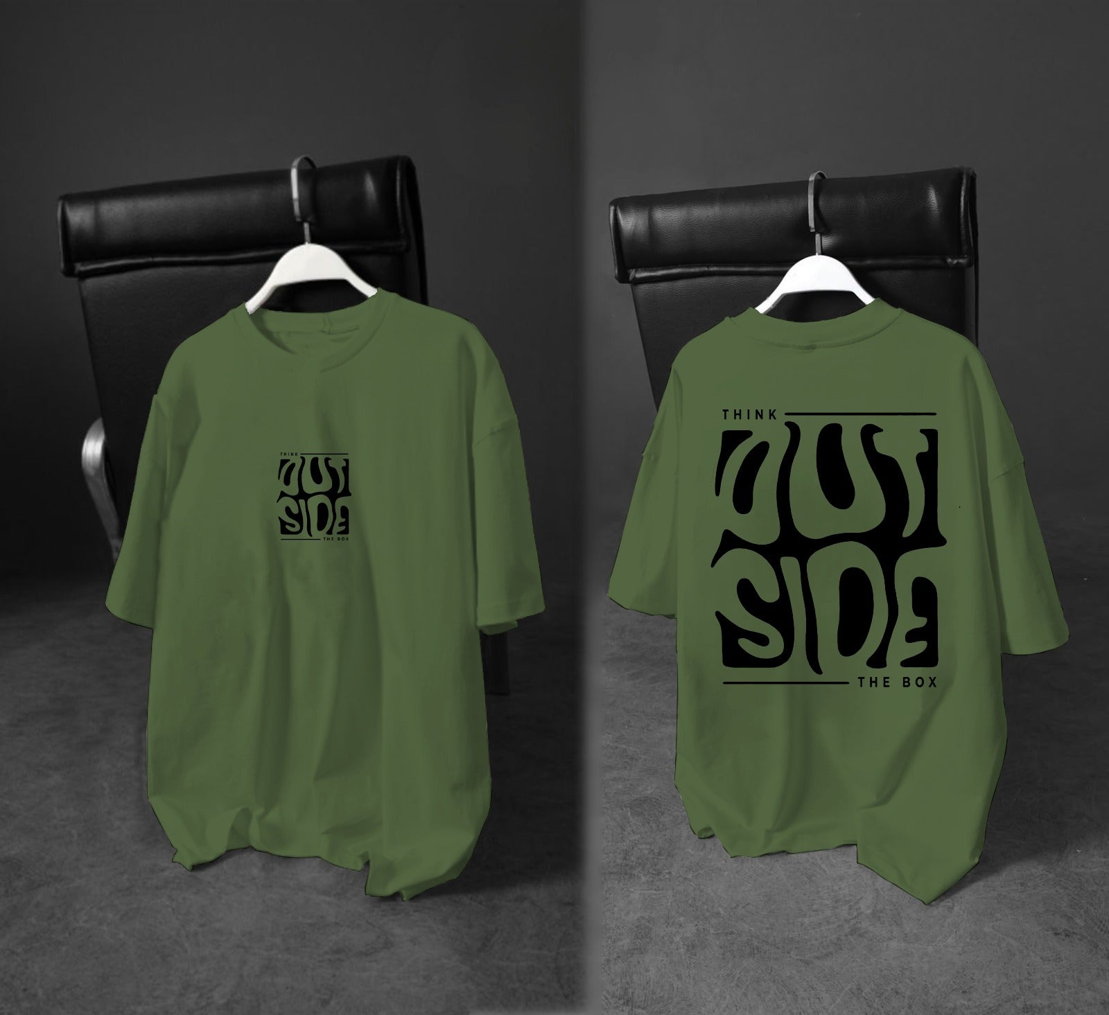 Printed Boys’ Graphic T‑Shirt – “Think Outside the Box” Design