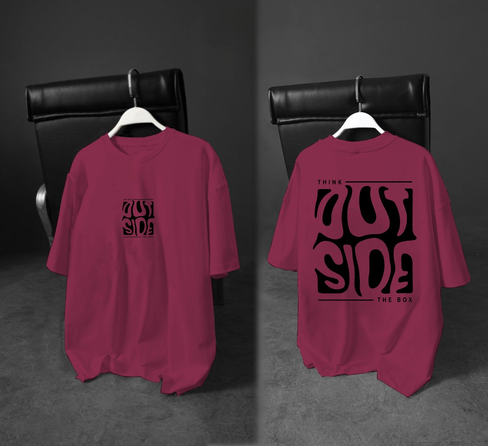 Printed Boys’ Graphic T‑Shirt – “Think Outside the Box” Design