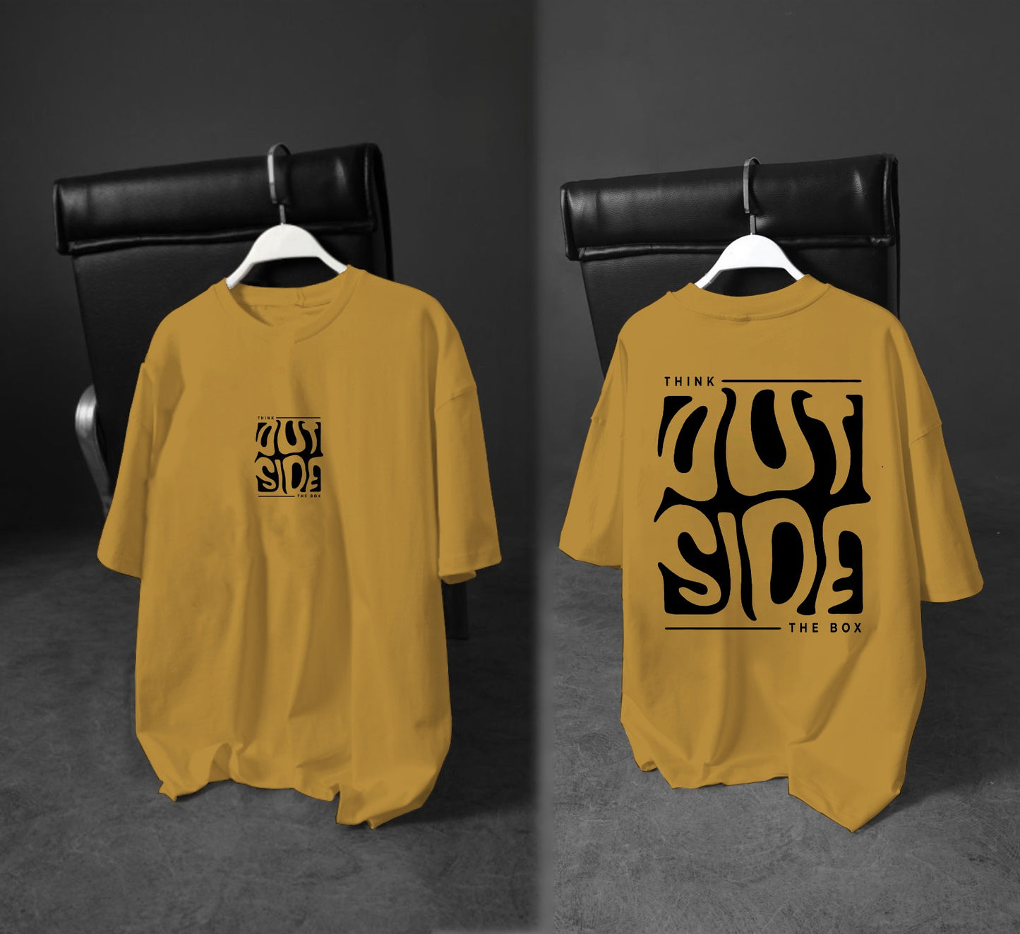 Printed Boys’ Graphic T‑Shirt – “Think Outside the Box” Design