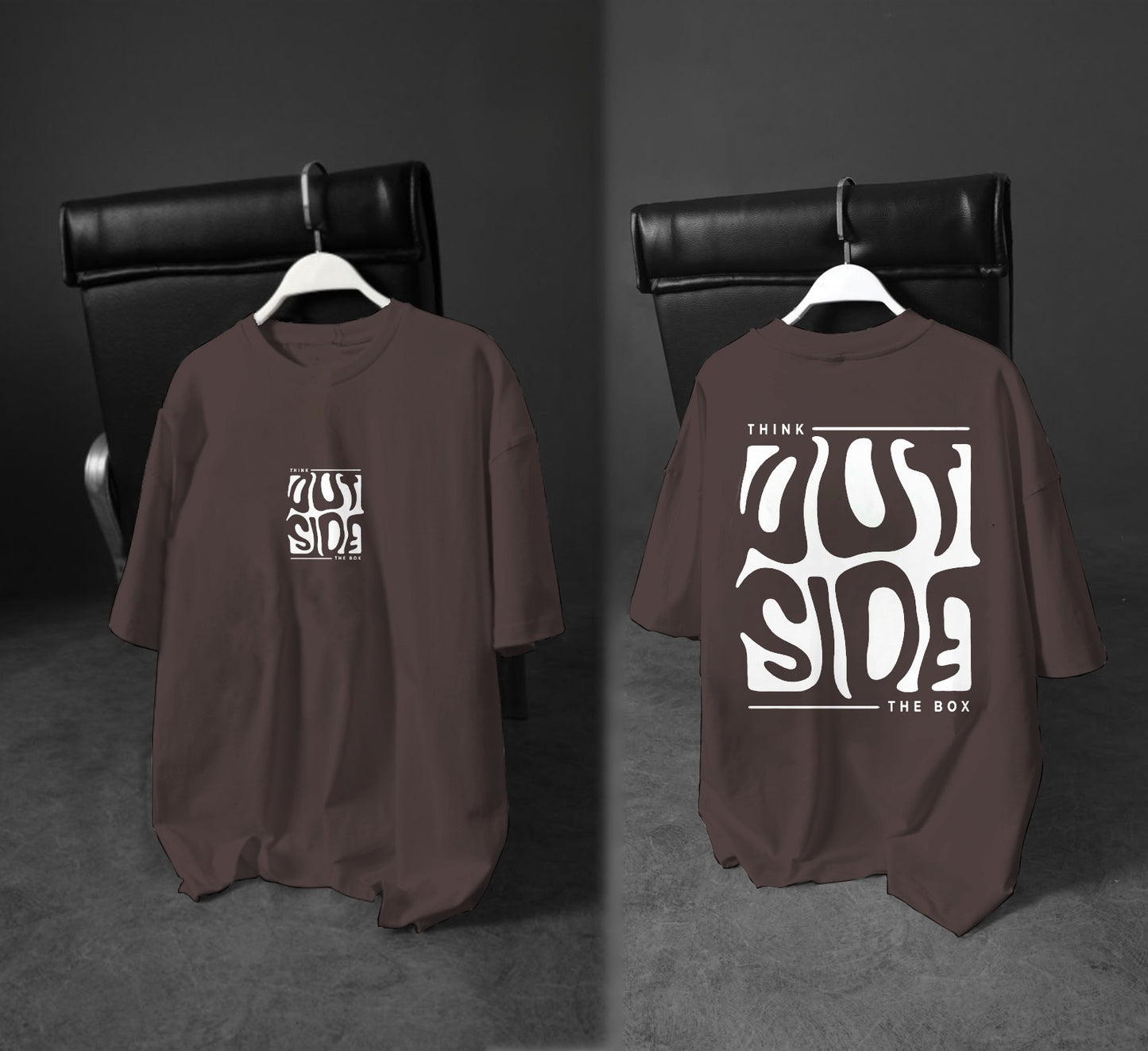 Printed Boys’ Graphic T‑Shirt – “Think Outside the Box” Design