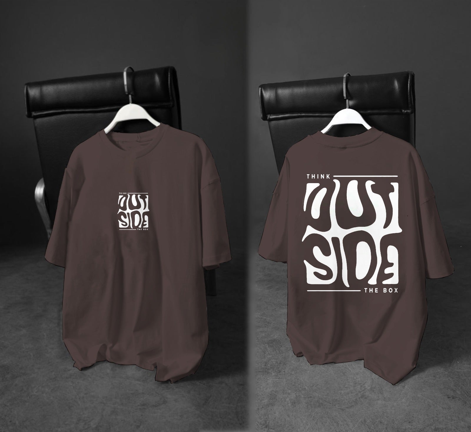 Printed Boys’ Graphic T‑Shirt – “Think Outside the Box” Design