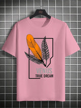 Printed Boys’ Graphic T‑Shirt – Feather Design