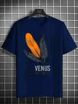 Printed Boys’ Graphic T‑Shirt – Feather Design