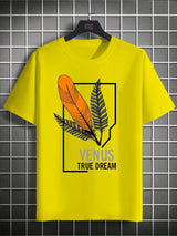Printed Boys’ Graphic T‑Shirt – Feather Design