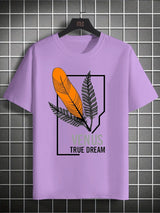 Printed Boys’ Graphic T‑Shirt – Feather Design